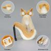Jade Algae Front Cat Girl cos Props Comic Show Fox Ears Beast Ears Headband Plush Fox Ears Headband Fox Tail Set