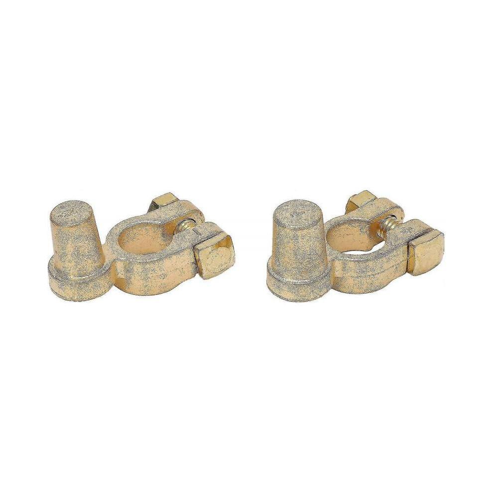 Car Battery Terminal Connector Positive And Negative Top Post Quick Release Disconnect Car Battery Cable Terminal (gold) (2pcs)