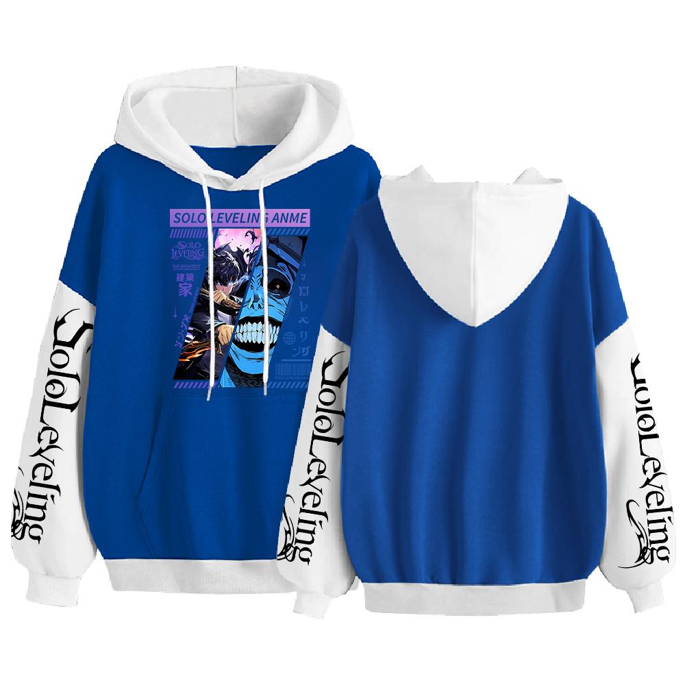 

Худи с графическим принтом Сон Джин У Аниме Поднятие уровня в одиночку Одежда Мужская Женская Толстовки Повседневная Свободная Толстовка Уличная одежда Харадзюку 4XL синий