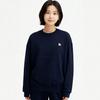 OKSTAR Penguin Embroidered Fleece-Lined Oversized Sweatshirt