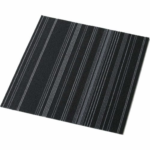 [Set of 20] Iris Plaza Tile Carpet Pile Fabric 50 x 50cm Border Gray Soundproofing Washable TKP-PP50