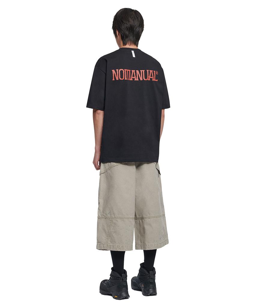 Nomaenyueol Two Face Logo T-Shirt - Black