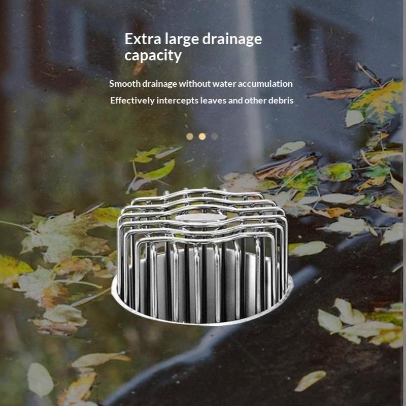 Couverture de Drainage Sol de Toit Siphon de Sol Gouttière Filtre Anti-Bouchage Protection de Gouttière Piège à Débris Feuilles Bouchon de Tuyau de Pluie Accessoires de Nettoyage