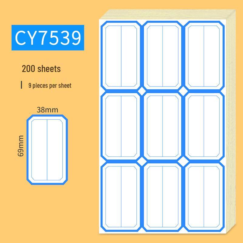 Handwritten Self-Adhesive Label Stickers for Office and Memo Marking