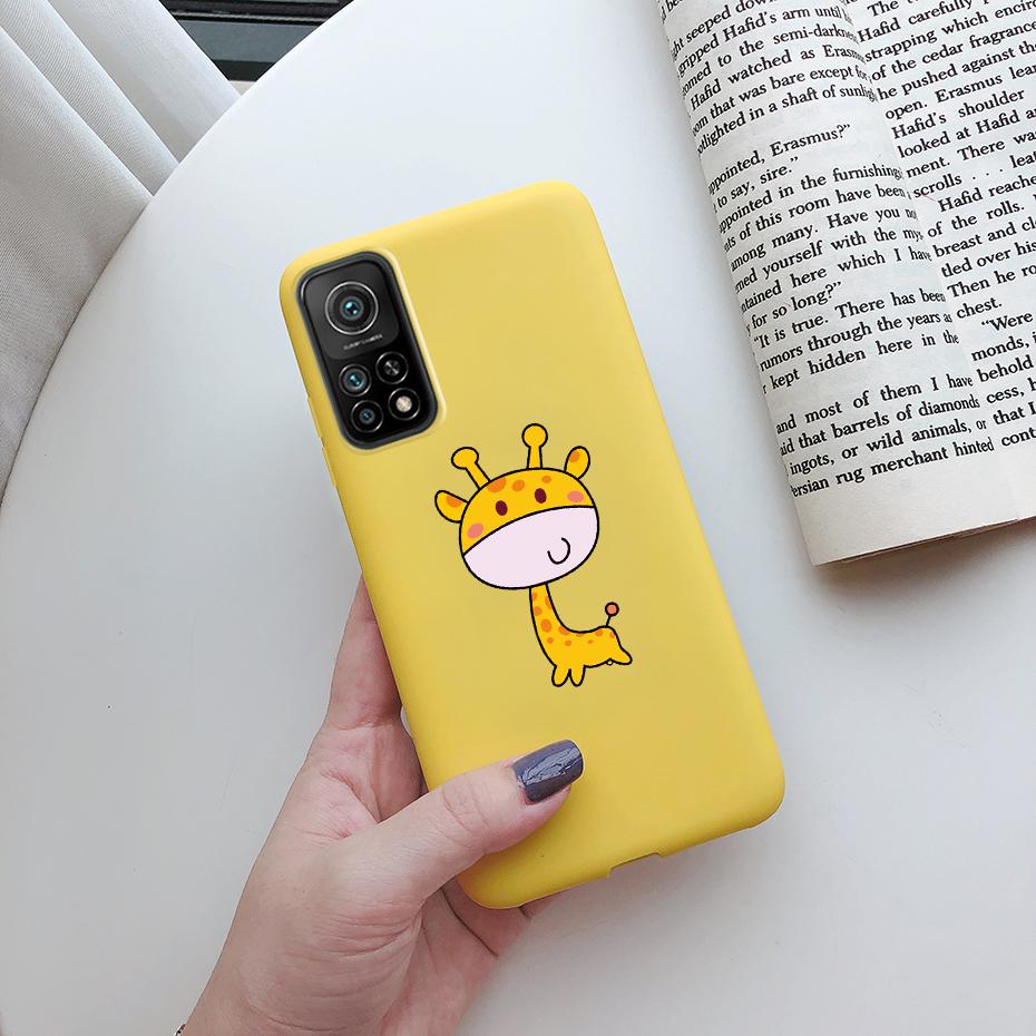 For Xiaomi Mi 10T Pro Case Cute Funda Silicone Matte TPU Soft Back protective Cover For xiaomi mi 10t 10tpro mi10T 10 t pro Case