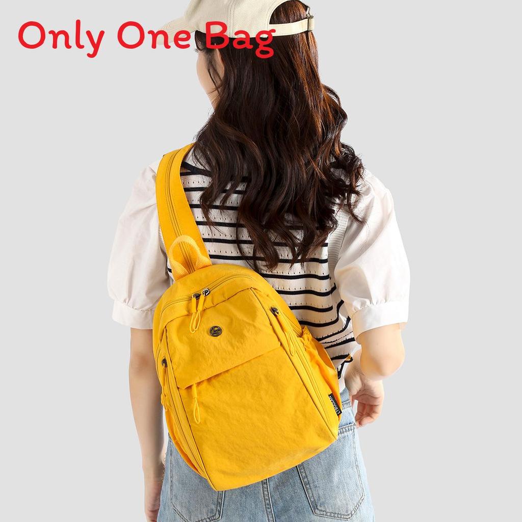 University Nylon Casual Backpack Large Capacity Travel Bag For Female Students