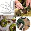 100pcs Metal Floral Pins, 1.81 Inch U Pins for Crafts, Flower Pins Greening Pins, Plant Pins for Indoor Plants, DIY Craft Projects Bouquet
