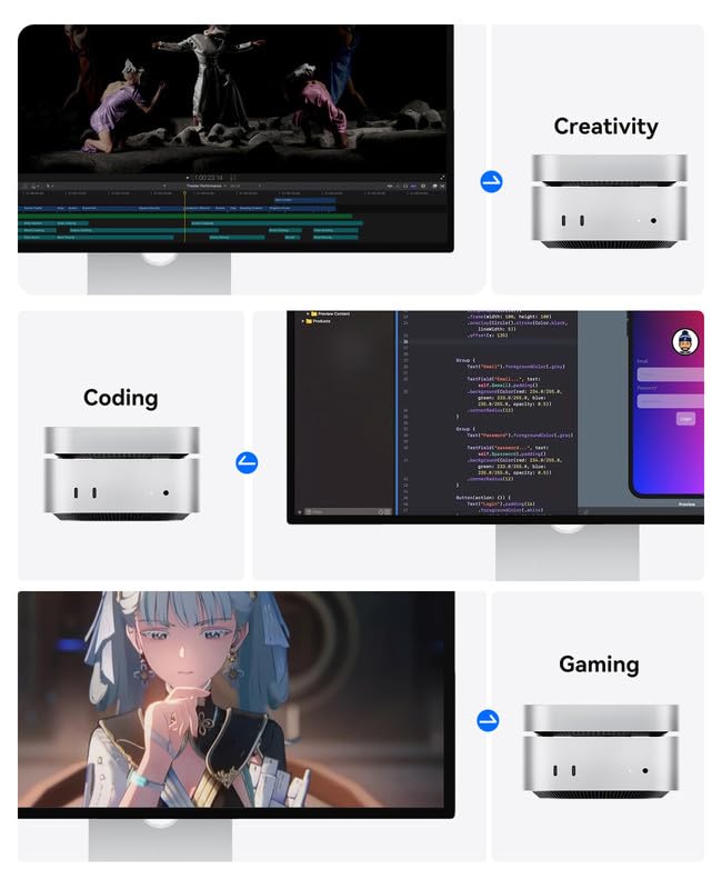 ORICO Minimate 512 GB External Mac Mini M4 USB Gen Portable Solid State Minimate M4 SSD, (10Gbps), 3.2 22 (20Gbps), Drive,