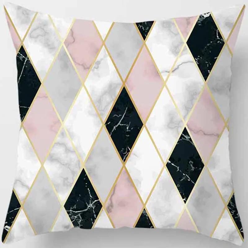 

Creative Polka Dot Love Pillowcase Gold Powder Geometry Ins Style Cushion Pineapple Pattern Home Decoration Sofa Pillow 16x16Inch