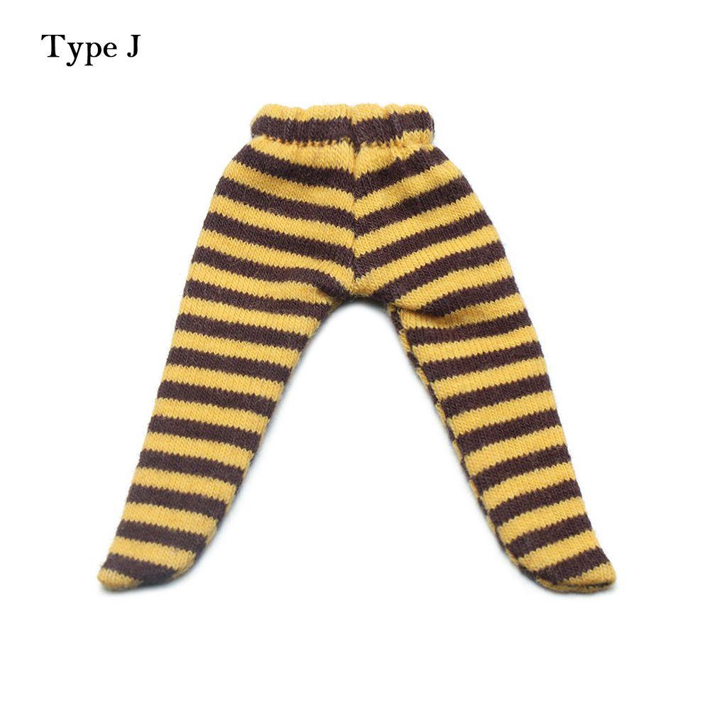 Ob11 Doll Clothes Tight Trousers Fashion Stripe Pantyhose Candy Color Leggings For For 1/12 BJD Doll Stocking Kids Toys