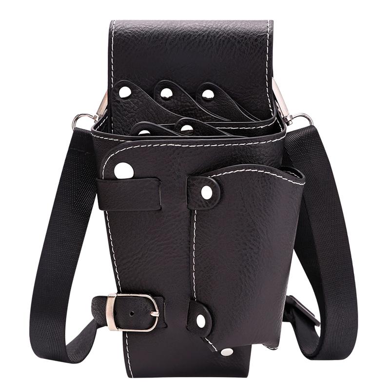 

Профессиональная сумка для ножниц для стрижки волос, чехол для хранения парикмахерских расчесок, сумка для талии из искусственной кожи, аксессуары для парикмахеров