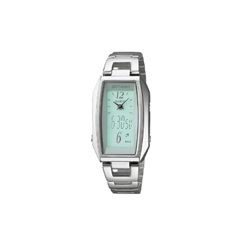 

Casio SHEEN waterproof 30 meters quartz movement stainless steel strap Japanese and Korean watch women s watch blue dial SHN-6000D-3ADR синий