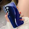 Tempered Glass Phone Case for Samsung Galaxy A14 4G 20 30 52 20S 21S 22 A25 32 33 34 42 50 51 53 54 70 71 5G Liulian Moon Silver