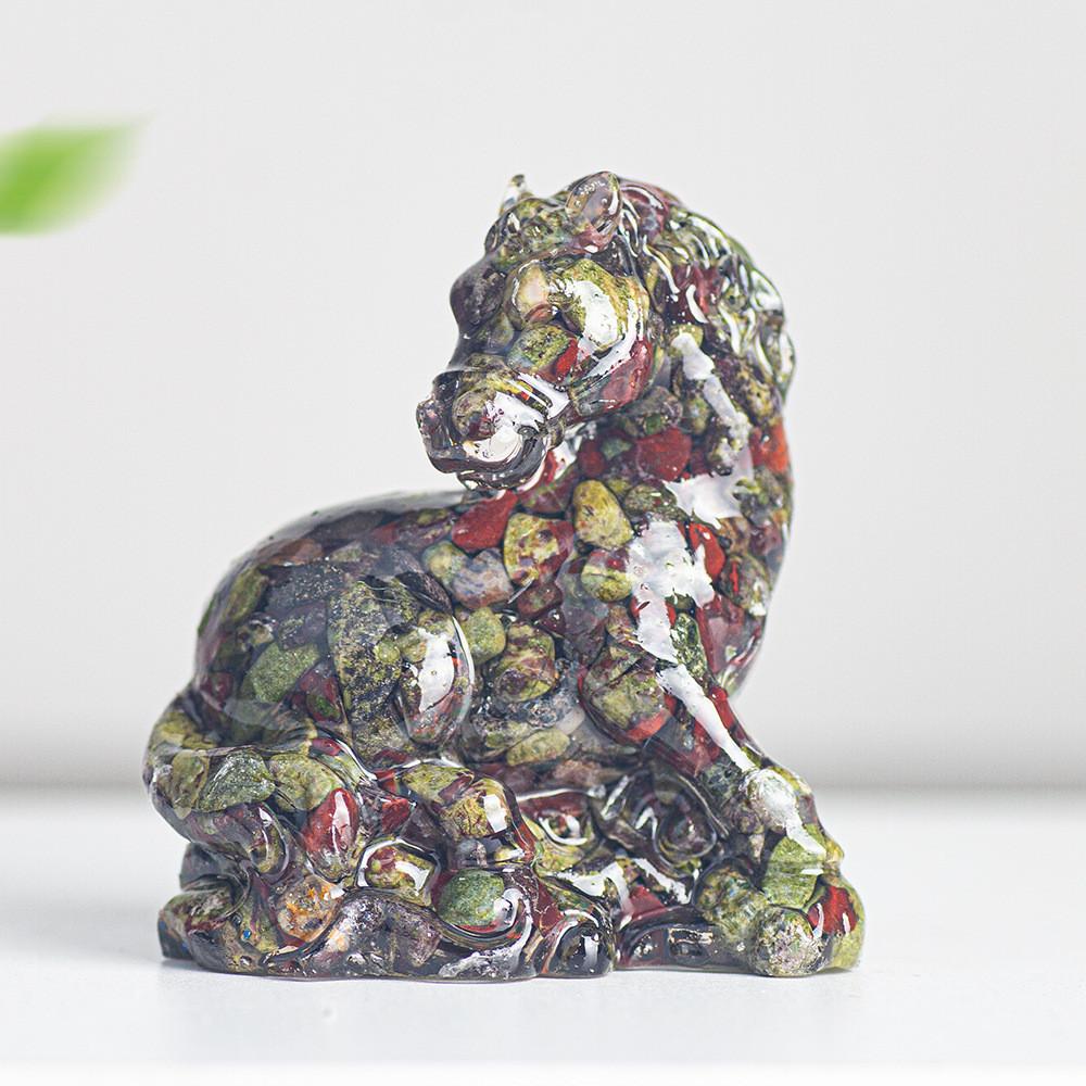 Natural Crystal Resin Figurine With Success Symbol For Home Decoration Gift