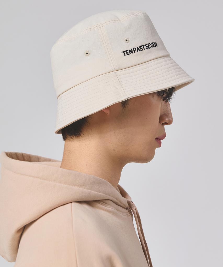 TEN PAST SEVEN Logo Bucket Hat - Ivory