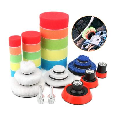 Car Polisher Pad Car Waxing Polish Foam Sponge Kit Buffer Polisher Buffing Wheel Polisher Set