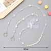 Colorful Acrylic Diagonal Doll Strap Cross Chain Handmade Beaded Bag Decoration Mobile Phone Case Pendant Jewelry