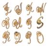 Brooch Badge Geometric Dress Up Colorfast Sturdy 26 English Letters Pin Women Jewelry