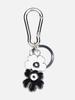 Marimekko Puhallus Unikko I Keychain for Women, Size 52_1_52249693606, Black and White