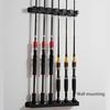 6-Loch-Angelrutenhalter Vertikales/Horizontales Angelruten-Aufbewahrungsregal Angler