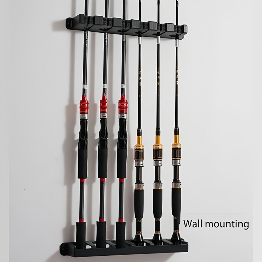 6-Loch-Angelrutenhalter Vertikales/Horizontales Angelruten-Aufbewahrungsregal Angler