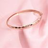 Rose Gold Plated Purple Gold Shiny Laser Bracelet Gold Color Gold Women'S Jewelry Fashion