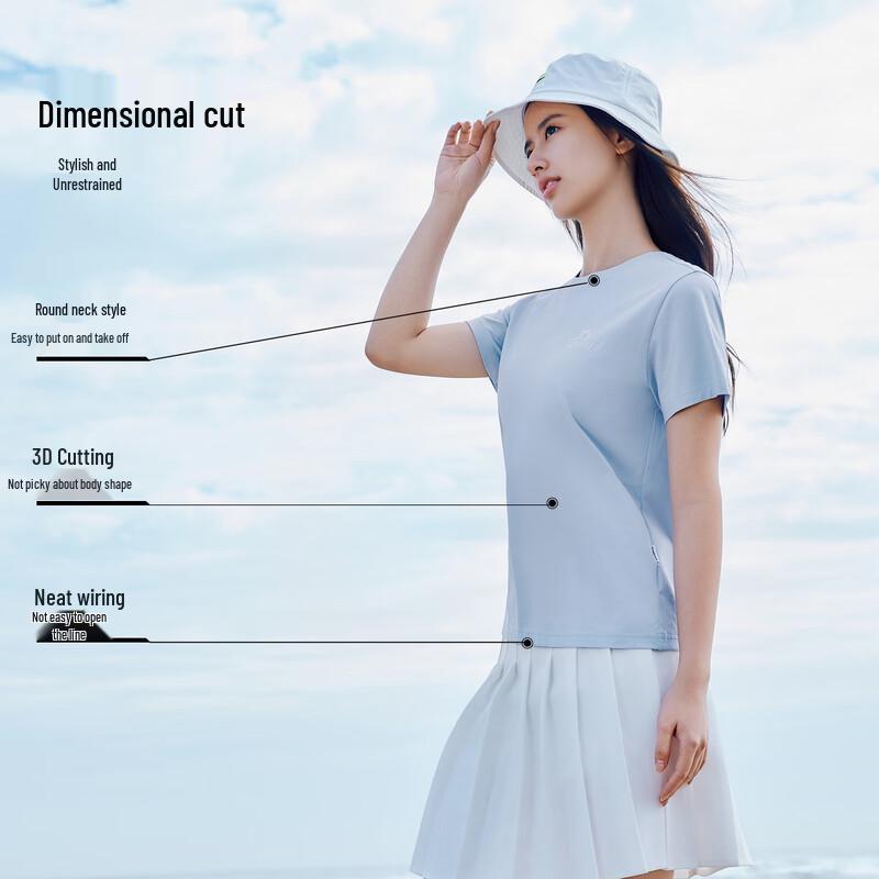 TOREAD Women's Quick-Dry Round-Neck T-Shirt