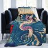 Pokemones Japanese Vintage Blanket Flannel Spring/Autumn  Breathable Warm Throw Blanket for Bed Outdoor Rug Piece