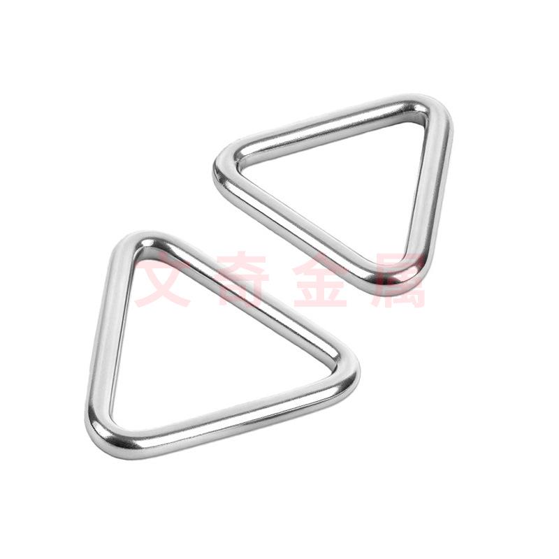 304 Stainless Steel Seamless Triangle Ring Buckle for Shoulder Straps and Chains
