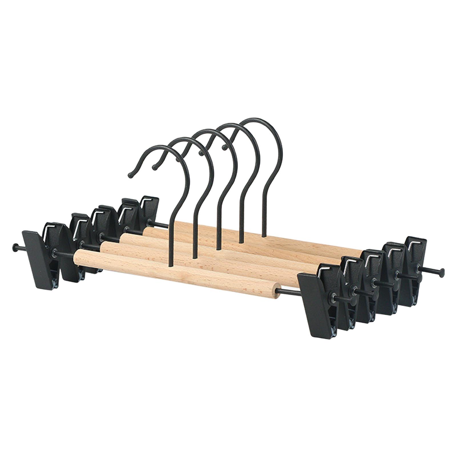 

Metal And Pants Hanger For Home Use With Anti Slip Design In Black And White Black