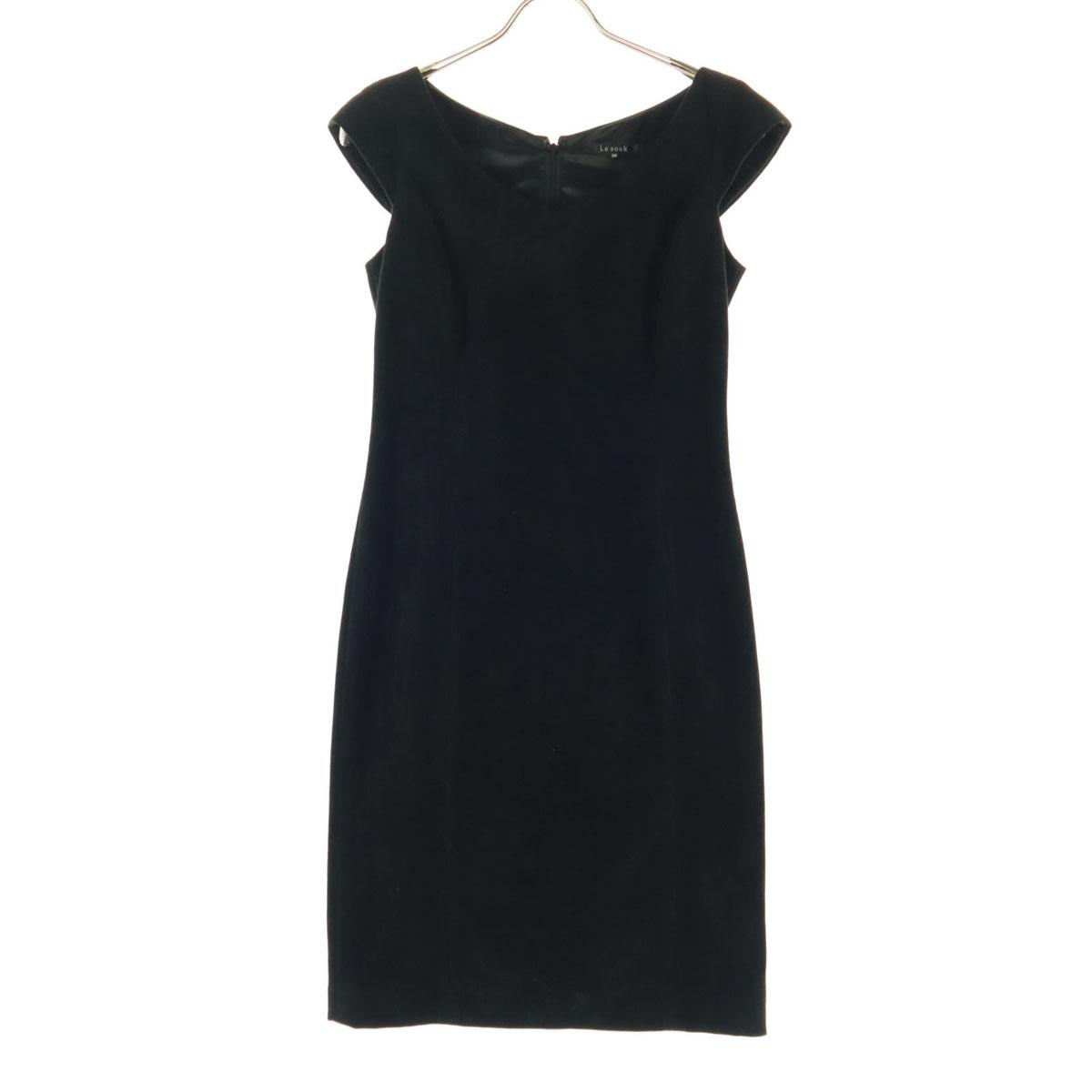 

Косметические товары Le souk Мини-платье без рукавов черное Вельветовая ткань Женское Б/У