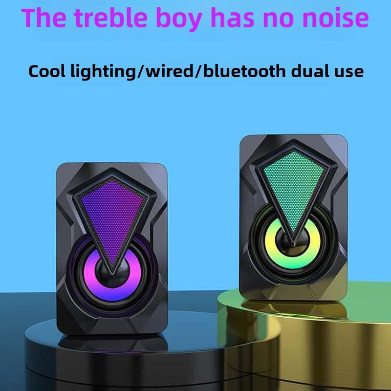 X2 RGB Wired Mini Multimedia Computer Speakers for Desktop & Notebook