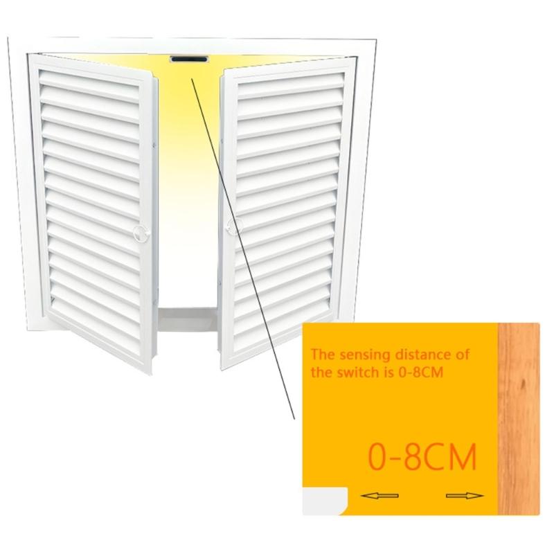 2Pcs Auto ON/OFF Door Open Sensors Switches Automatic Lighting Control Switches Cabinet Door Open/Close Sensors Switches