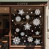 Festive Snowflake Static Pvc Window Decals Christmas Gift Decoration Wrap