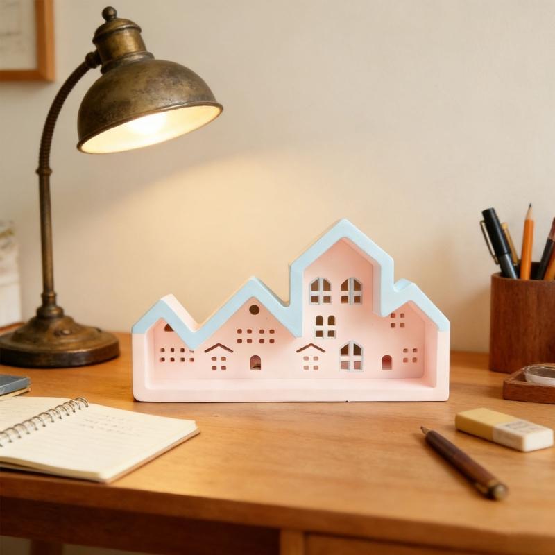 Creative Keyring Castes Molds Sturdy Silicone House Shpe Stylish Molds for Customes Name Craft Supplies Daily Use