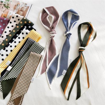 Nové šátky Hedvábné šátky Dámské Jarní a Podzimní sezóna Dlouhé Dekorativní Profesionální Šátky Léto Tenké Styly Spárované s košilemi Stylové