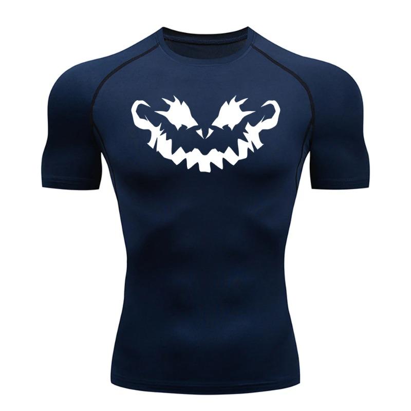Summer Quick Drying High Elasticity Compression T-Shirt For Men Swimming Sweat Absorbing Tight Fit Fitness Training And Everyday Wear