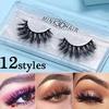 1 Pair Natural False Eyelashes Soft 3d Mink Lashes Volume Long Thick Eyelash Women Makeup Tools Gift