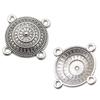 Connettore a Fiore Vuoto Retrò in 6 Stili e 2 Colori: Accessori per Gioielli Fai da Te in Lega di Zinco, Stile Etnico