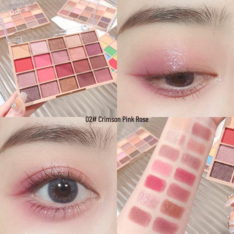 Versatile Multi-Color Eyeshadow Palette: Contour, Highlight & Matte Shimmer Earth Tones
