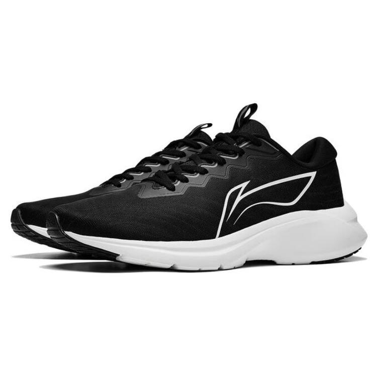 Li Ning YunQue Casual Fabric Slip Resistant, Abrasion Resistant, Breathable Low Top Running Shoes Men's Black ARST033-1