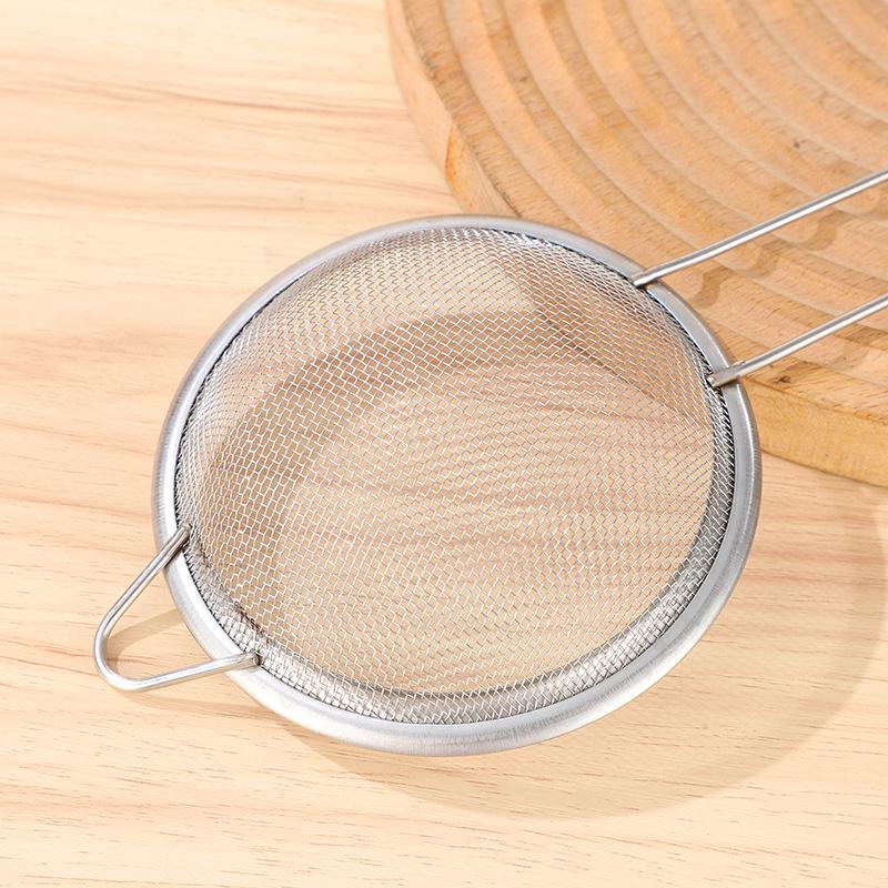 Stainless Steel Slotted Spoon and Sieve for Soy Milk, Juice, Medicine, and Flour