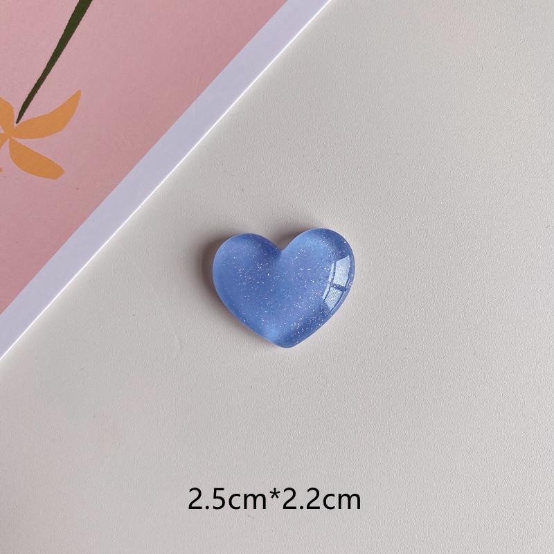 6pcs Glitter colored loving heart  Fridge Magnet Photo Wall message board Magnetic Bulletin board decoration stickers Home Decor