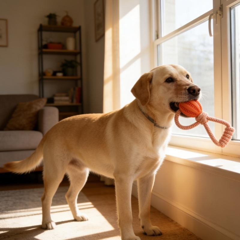 Pet Treat Dispenser Interactive Dog Chewing Toy Wear Resistant Cotton Rope Chewing Toy For Dog Puppy Teeth Health