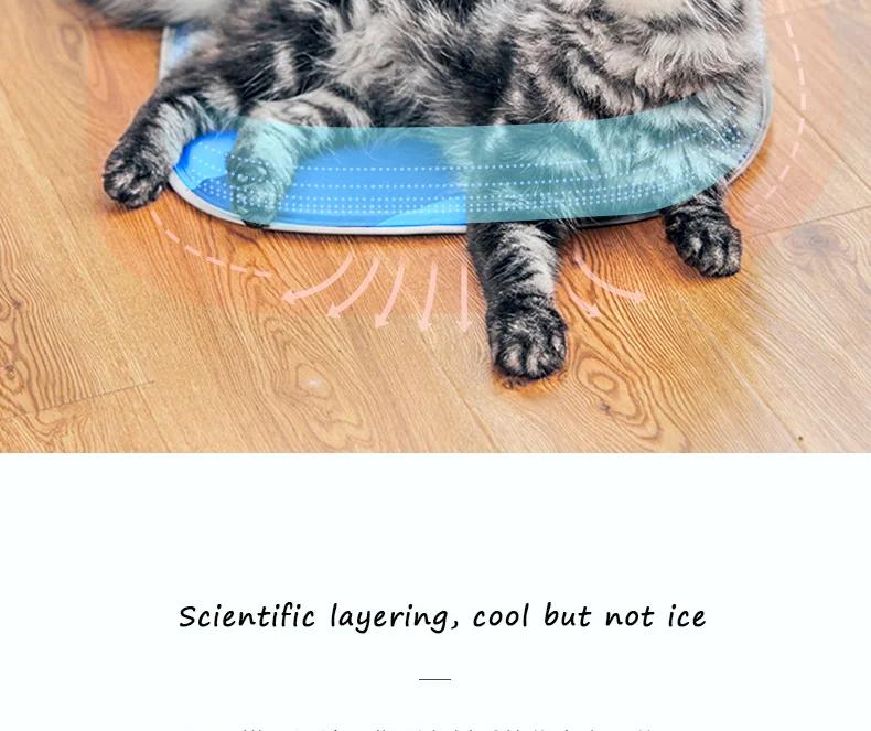 PETKIT Kühlkissen Haustier Sommer Matte Hundebetten Matten Blau Haustier Eisgel Pad Kühl Kalt Seide Kühler Welpe Katzenbett