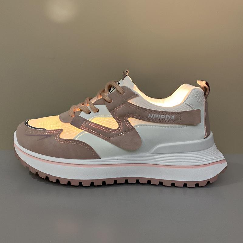 

Fashion Forrest Gump shoes women s summer 2025 new versatile shoes waffle shoes retro platform dad shoes 36 серый