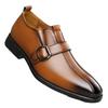 Fashion Designer Large Size 38-47 Mens Dress Shoes Fashion Solid Color Wedding Shoes Male Spring Autumn Buckle Designer Man Leather Shoe