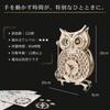 Wooden Owl Clock Wooden Toy with Assembly Toy for Focus and Finger Wooden Plastic 3D Educational Natural Brain Craft Christmas Gift A'sTool Toy,