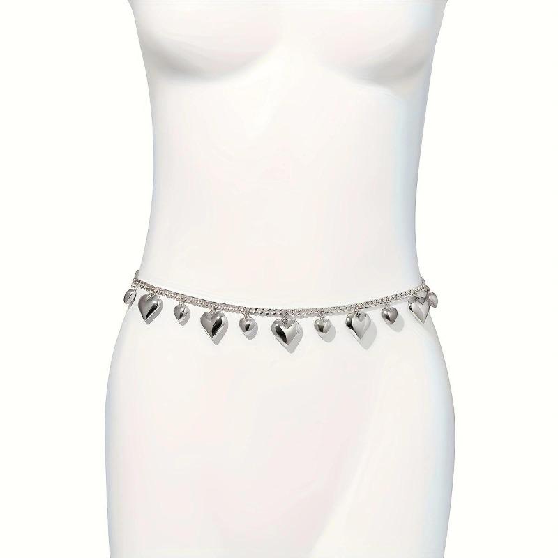 Accessories, Fashionable Single-Layer Size Peach Heart Trouser Chain, Hip-Hop Trendy And Cool Street Versatile Trouser Chain