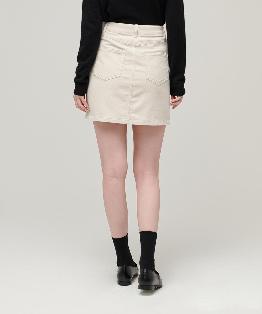 Musinsa Standard Woman Women'S Corduroy Mini Skirt [Cream]